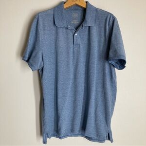 St. John's Bay Heather Blue Polo Shirt size large